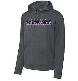 Gray Monroe Mustangs hoodie